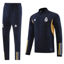 Conjunto Real Madrid Zíper Longo Azul Marinho