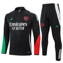 Conjunto Arsenal Zíper Curto Treino Preto 2024/25